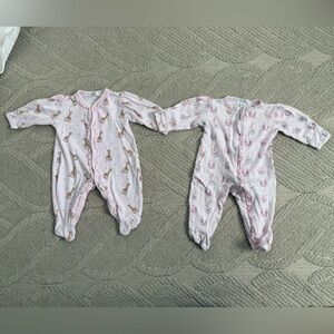 Baby Footed Pajamas with Animal Print